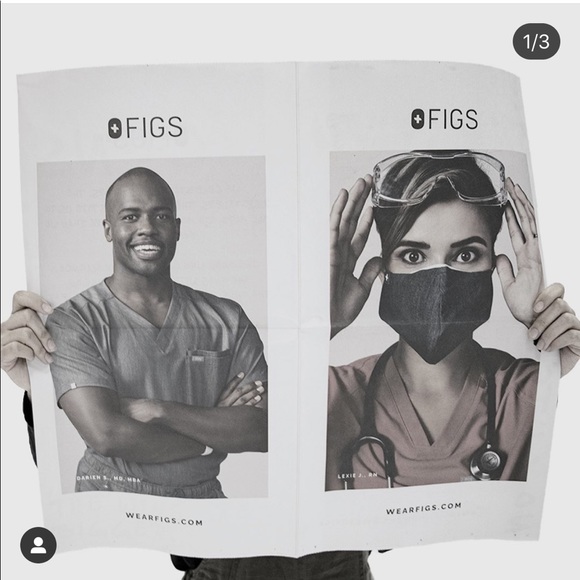 NWT FIGS SCRUBS MASK FIONx PROTECTIVE FACE MASK COVERING - Picture 13 of 14